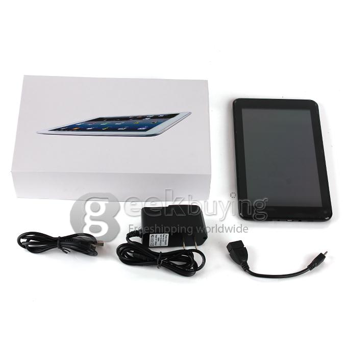 iPEGTOP A702 RK3026 1.0GHz 7 inch Tablet PC Android 4.2 Dual Core Capacitive Touch Screen 800*480 512MB/4GB - Black