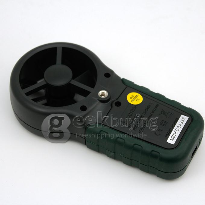 Mastech MS6252A Handheld LCD Digital Electronic Wind Speed Meter Anemometer Lock function Digital Anemometer