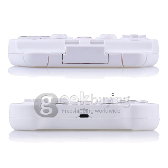 IPEGA PG-9017S Rechargeable Wireless Bluetooth 3.0V Game Controller with Telescopic Stand for iPad/iPhone Android Smartphone - White