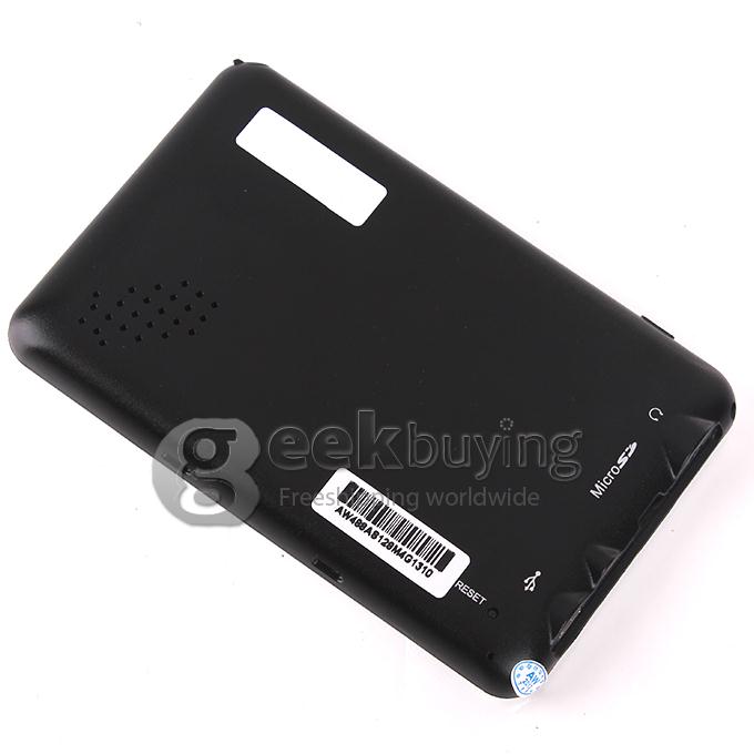 AW488 4.3 Inch Resistive Screen MT3351 128MB/4GB Car GPS Navigation (FM,EBook,Multimedia,Bluetooth,AV)- Europe Map