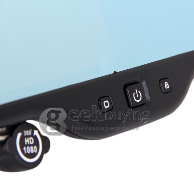 Car DVR Smart Rear View Mirror with GPS Navigation Bluetooth H.264 5 Inch Android AllWinner WIFI 720P 120 Degrees Angle Lens Australian Map