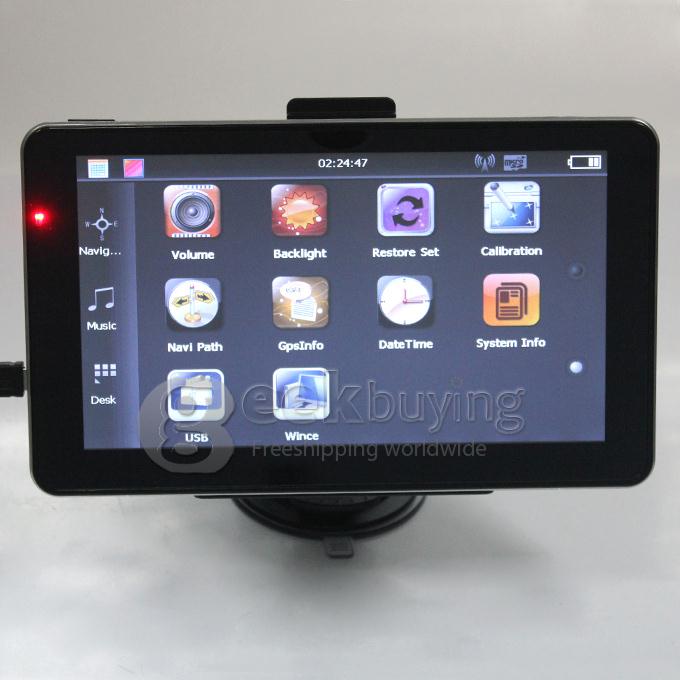 AW715 7.0 Inch Resistive Screen MT3351 128MB/4GB Car GPS Navigation (FM,EBook,Multimedia,Bluetooth,AV)- Europe Map