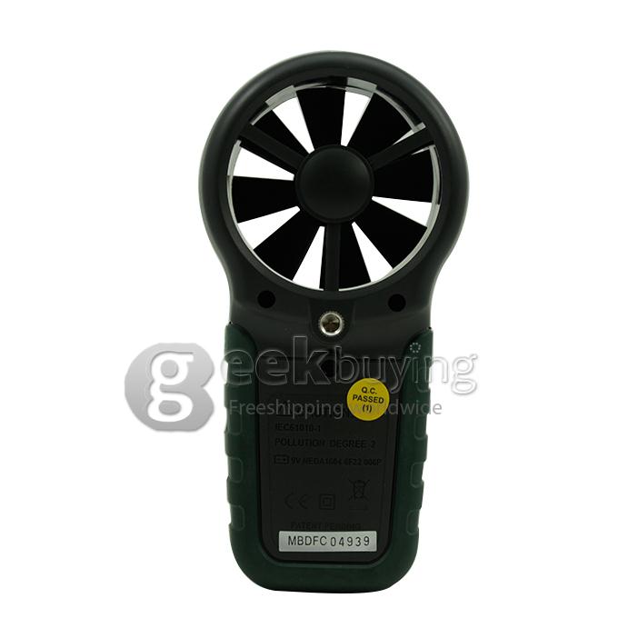 Mastech MS6252A Handheld LCD Digital Electronic Wind Speed Meter Anemometer Lock function Digital Anemometer