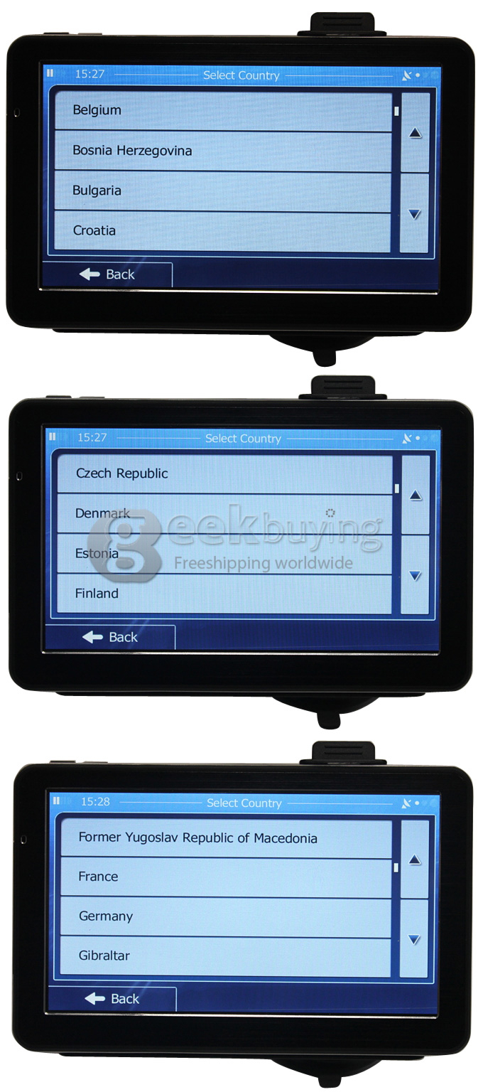 7 Inch TFT- LCD Touchscreen HD 800x480 Windows 6.0 Car DVR GPS Navigator with 4GB Bluetooth FM - Australia Map