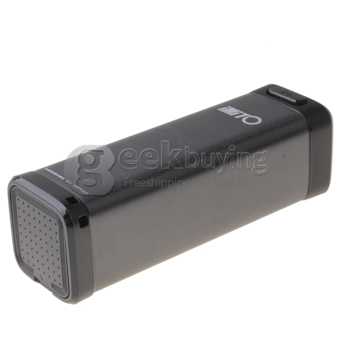 iMito Gadget Box S 4400MAH Mobile Power Bank IP54 Waterproof with TF Card Slot and Flashlight iPhone6 Plus - Grey
