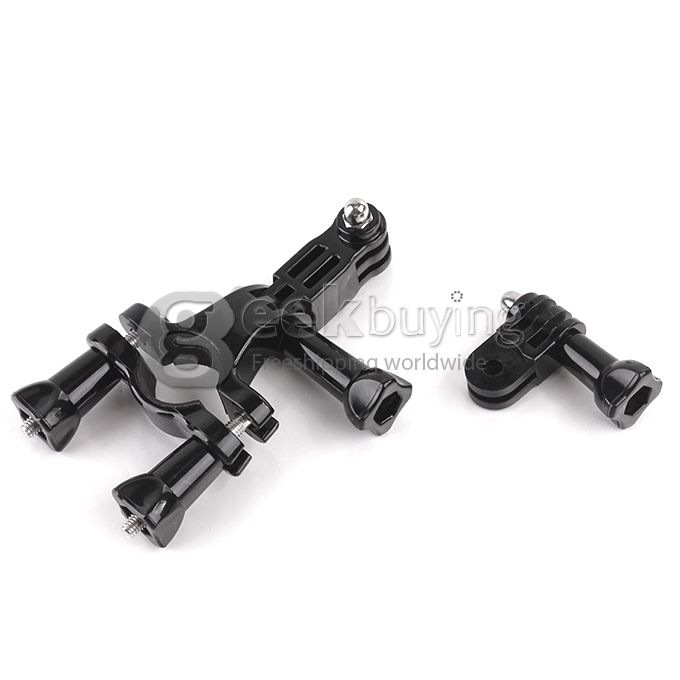 Bicycle Handlebar Seatpost Mount Bicycle Holder Adapter with 3-way Pivot Arm Assembly For Gopro Hero 2 Hero 3 3+ Sport Camera Accessories