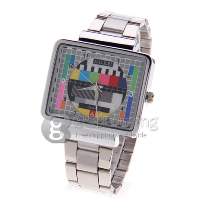 Unisex Analog Steel Band Quartz Wrist Watch - Silver