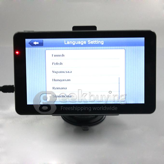 AW715 7.0 Inch Resistive Screen MT3351 128MB/4GB Car GPS Navigation (FM,EBook,Multimedia,Bluetooth,AV)- Europe Map