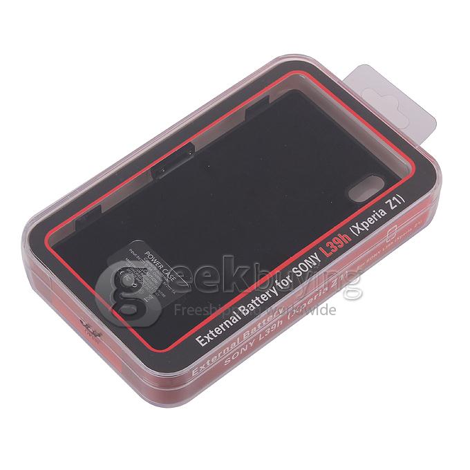 3200mAh Portable Power Pack Backup Battery Charger Case for Sony Xperia Z1 L39h - Black