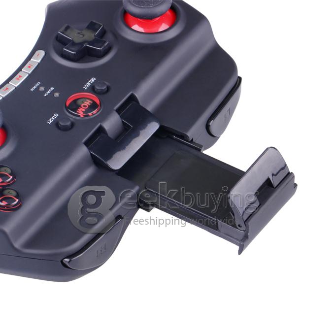 IPEGA PG-9025 Rechargeable Multimedia Bluetooth Controller with Telescopic Stand for iPod iPhone iPad Android PC Games - Black