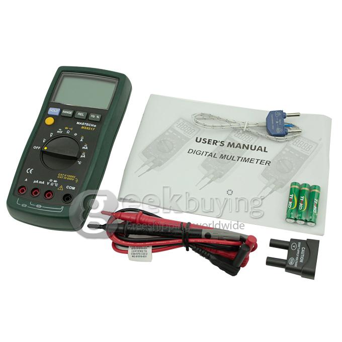 MASTECH MS8217 Digital Multimeter Meter AC/DC Voltage AC/DC Current Resistance Measurement