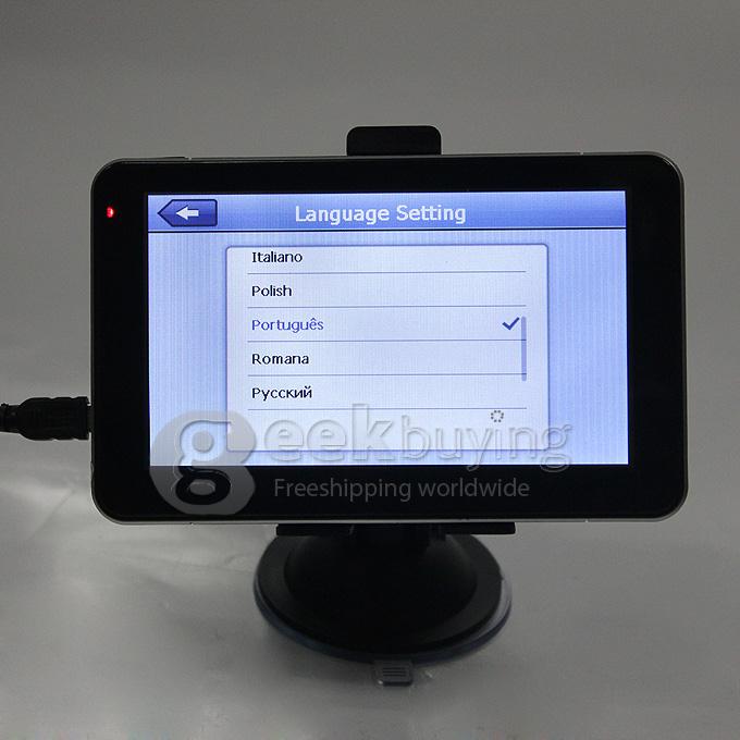 AW555 5.0 Inch Resistive Screen MT3351 128MB/4GB Car GPS Navigation (FM,EBook,Multimedia,Bluetooth,AV)- Europe Map