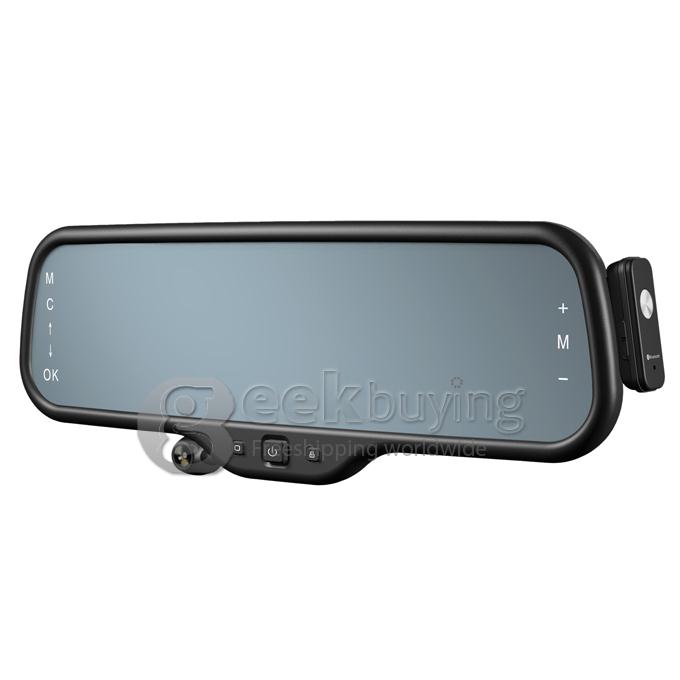 Car DVR Smart Rear View Mirror with GPS Navigation Bluetooth H.264 5 Inch Android AllWinner WIFI 720P 120 Degrees Angle Lens Australian Map