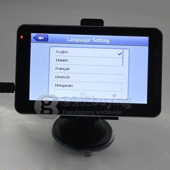 AW555 5.0 Inch Resistive Screen MT3351 128MB/4GB Car GPS Navigation (FM,EBook,Multimedia,Bluetooth,AV)- Europe Map