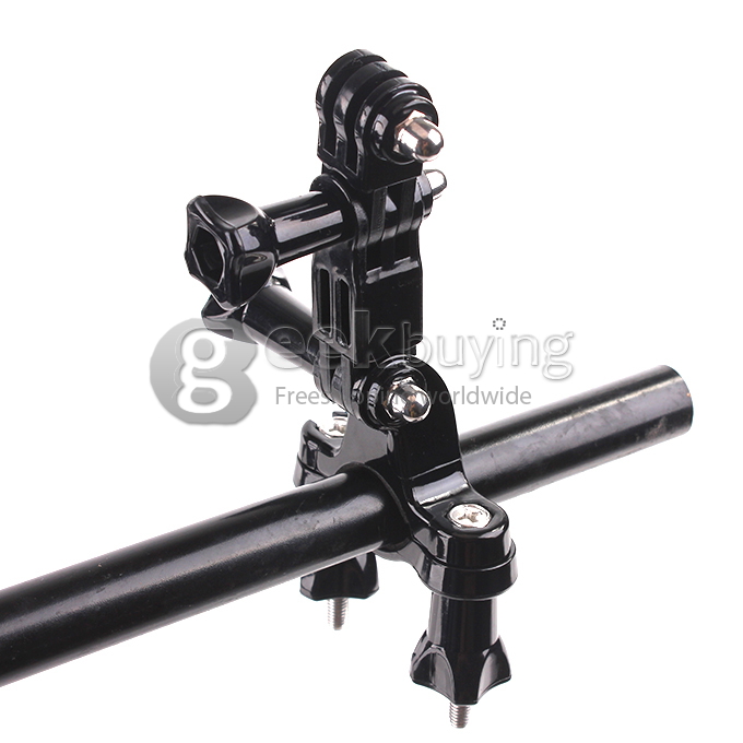 Bicycle Handlebar Seatpost Mount Bicycle Holder Adapter with 3-way Pivot Arm Assembly For Gopro Hero 2 Hero 3 3+ Sport Camera Accessories