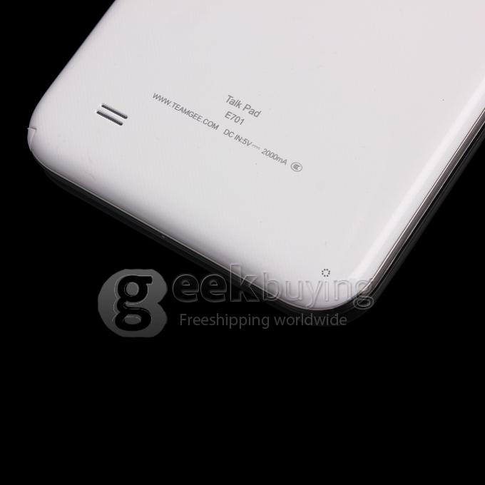 TeamGee TG-E701 MTK6572 1.0GHz 7 inch Tablet PC Phablet  Android 4.2 Dual Core Capacitive Touch Screen 1024*600 512MB/4GB - White