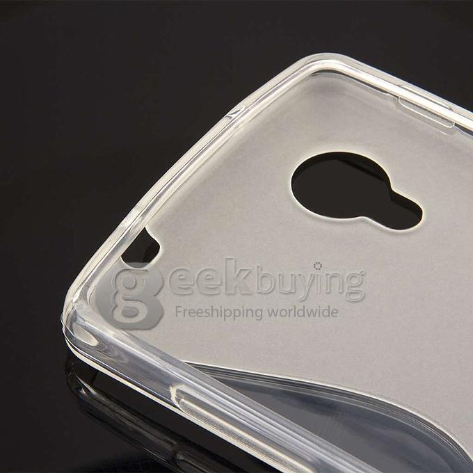 New Style S Shape Silicone Soft Case Cover for Google Nexus 5 - Transparent
