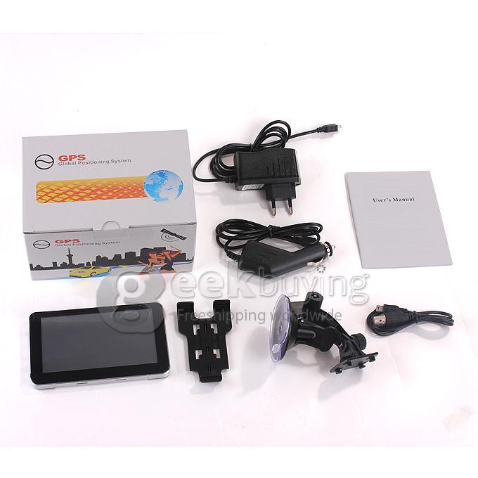 AW555 5.0 Inch Resistive Screen MT3351 128MB/4GB Car GPS Navigation (FM,EBook,Multimedia,Bluetooth,AV)- Europe Map