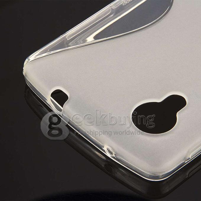 New Style S Shape Silicone Soft Case Cover for Google Nexus 5 - Transparent
