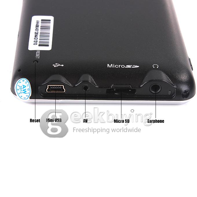 AW488 4.3 Inch Resistive Screen MT3351 128MB/4GB Car GPS Navigation (FM,EBook,Multimedia,Bluetooth,AV)- Europe Map