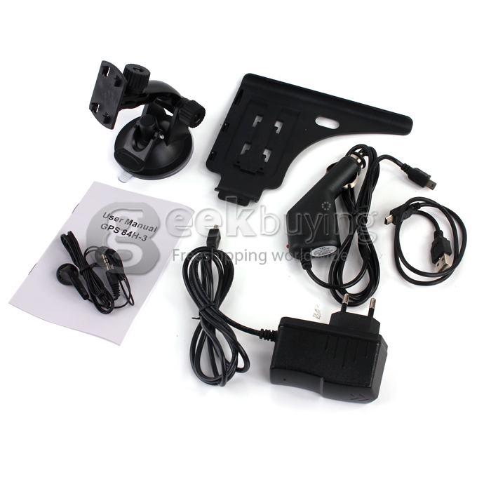 7 Inch TFT- LCD Touchscreen HD 800x480 Windows 6.0 Car DVR GPS Navigator with 4GB Bluetooth FM - Australia Map