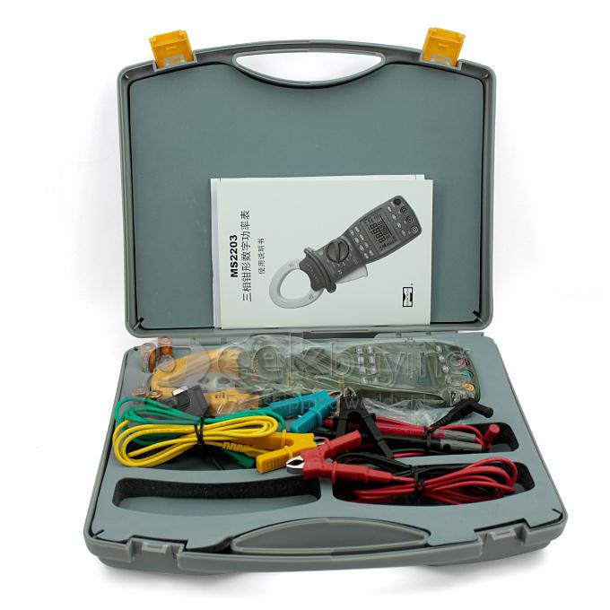MASTECH MS2203 3-Phase Intelligent Digital Power Clamp Meter Support RS232