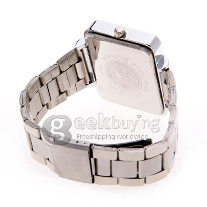 Unisex Analog Steel Band Quartz Wrist Watch - Silver