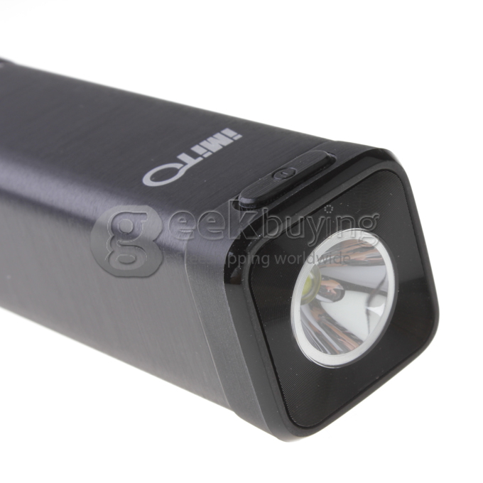 iMito Gadget Box S 4400MAH Mobile Power Bank IP54 Waterproof with TF Card Slot and Flashlight iPhone6 Plus - Grey
