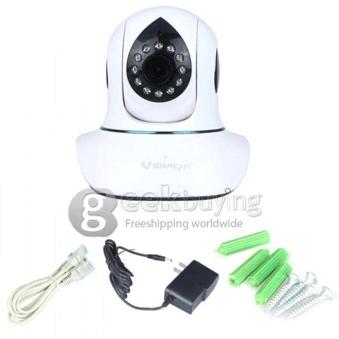 Indoor Vstarcam T7838WIP Two-way Audio H.264 720P P2P PTZ Wireless IP Camera with IR-Cut Night Vision and Motion Detection