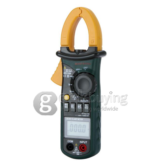 Mastech MS2108A Digital Clamp Multimeter Frequency Max./Min.Value Measurement Holding Lighting Bulb
