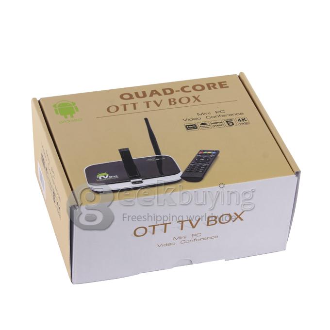 CS918S Allwinner A31 Quad Core Android 4.2.2 OS Mini TV BOX 2G/16G Bluetooth RJ45 5.0MP Camera and MIC External WIFI Antenna - Black