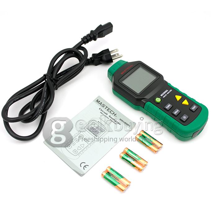 Mastech MS5908A TRMS Voltage GFCI RCD Tester Circuit Analyzer fit Ideal Test 