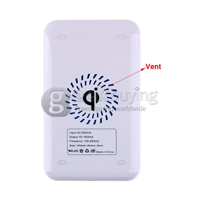 Wireless Charger Support QI standard with Vent for Samsung Galaxy S5 Nokia HTC LG Google Nexus 5 Cell phone Mobile Phone Tablet PC