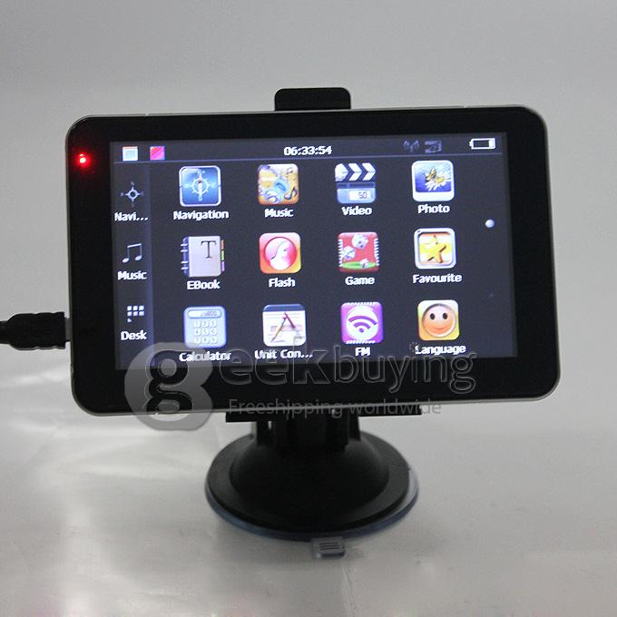 AW555 5.0 Inch Resistive Screen MT3351 128MB/4GB Car GPS Navigation (FM,EBook,Multimedia,Bluetooth,AV)- Europe Map