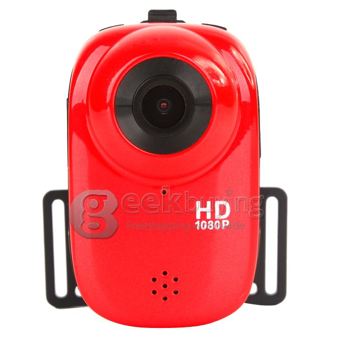 SJ1000 1.5 Inch 140 Degree A+ Wide Angle 1920 x 1080P H.264 Outdoor Sports Home Security Deep-water Probing HD DV/CAR DVR /Camera Multiple Languages with 17 Kinds of Original Gadgets (Red)