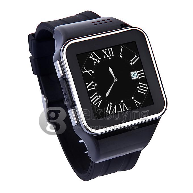 S2 1.54 Inch Touch Screen Watch Phone Smart Watches for Android IOS Sync Phonebook,Call,SMS,Anti Lost - Black