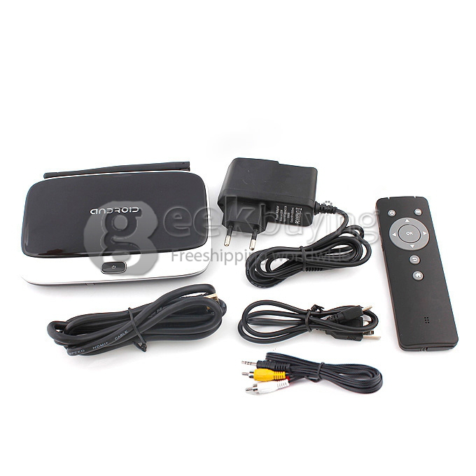 MK918 TV Box Rk3188T Bluetooth V4.0 External Wifi Antenna Android 4.2.2 OS - Black