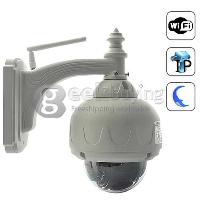 Wanscam AJ-COWA-C0D8 IP68 PTZ VGA (640x480), QVGA (320x240) Control M-JPEG Waterproof Standard Wireless IP Security Camera DVR With Night Vision & WiFi 