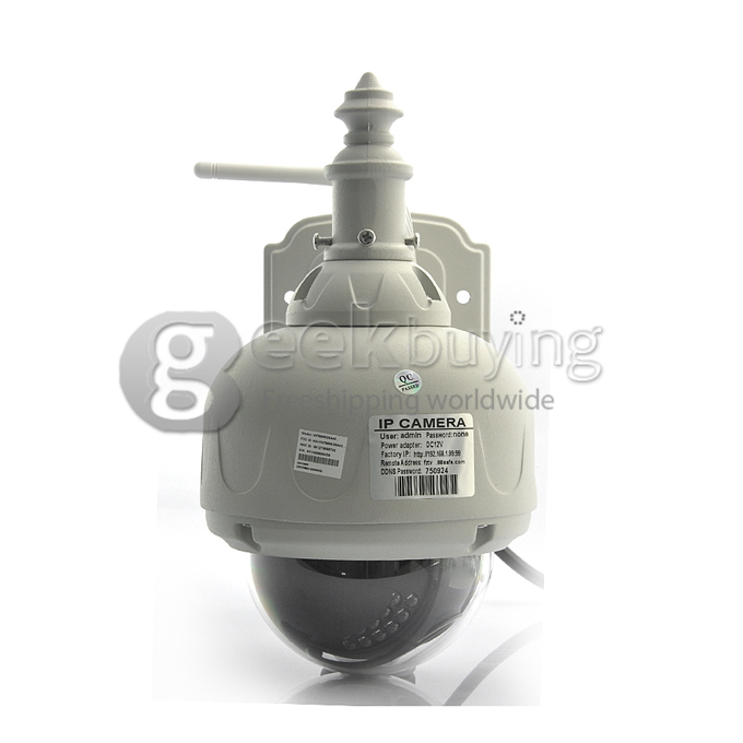 Wanscam AJ-COWA-C0D8 IP68 PTZ VGA (640x480), QVGA (320x240) Control M-JPEG Waterproof Standard Wireless IP Security Camera DVR With Night Vision & WiFi 