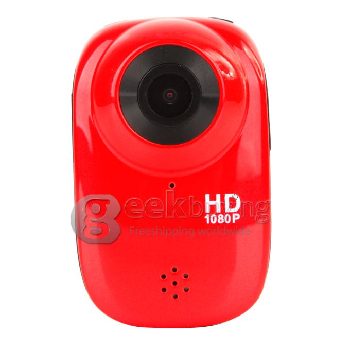 SJ1000 1.5 Inch 140 Degree A+ Wide Angle 1920 x 1080P H.264 Outdoor Sports Home Security Deep-water Probing HD DV/CAR DVR /Camera Multiple Languages with 17 Kinds of Original Gadgets (Red)