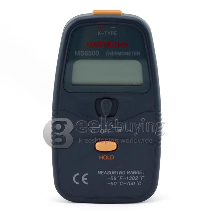 High Reliability MASTECH MS6500 3 1/2 K-type Digital Thermometer 