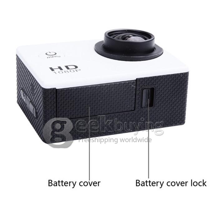 Original SJ4000 12 MP 1080P 30fps H.264 1.5 Inch 170 Degree Wide Angle Lens Waterproof Diving Helmet Camcorder HD Sports DV Action Camera Car DVR Novatek support AV out - Black