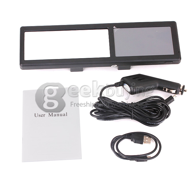 GPS Navigation Device IGO Map 4.3 Inch WIN CE 5.0 Bluetooth 6 Inch Rearview Mirror Navigation - USA + Canada + Mexico Map