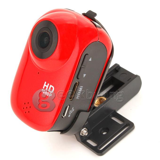 SJ1000 1.5 Inch 140 Degree A+ Wide Angle 1920 x 1080P H.264 Outdoor Sports Home Security Deep-water Probing HD DV/CAR DVR /Camera Multiple Languages with 17 Kinds of Original Gadgets (Red)