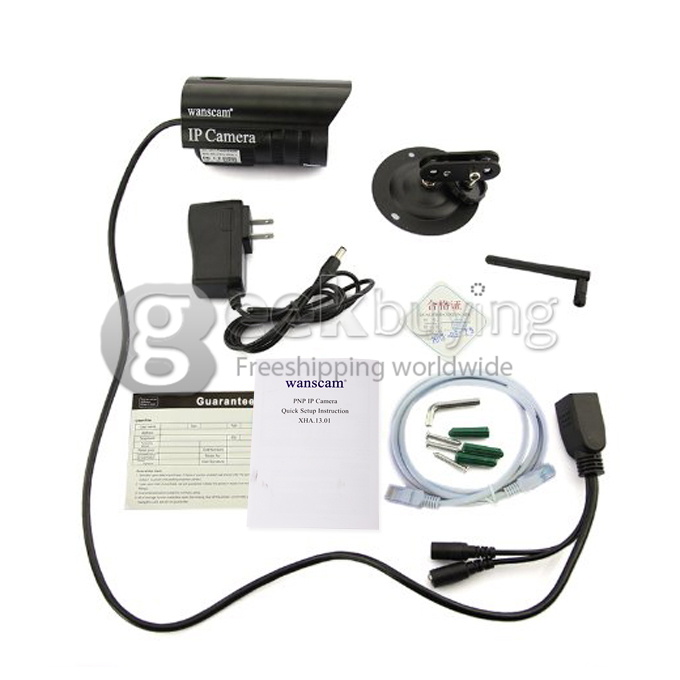 Outdoor Wanscam JW0011 P2P 300K Pixels Waterproof Wireless IP Camera with Night Vision and Motion Detection for iPhone and Android Phone