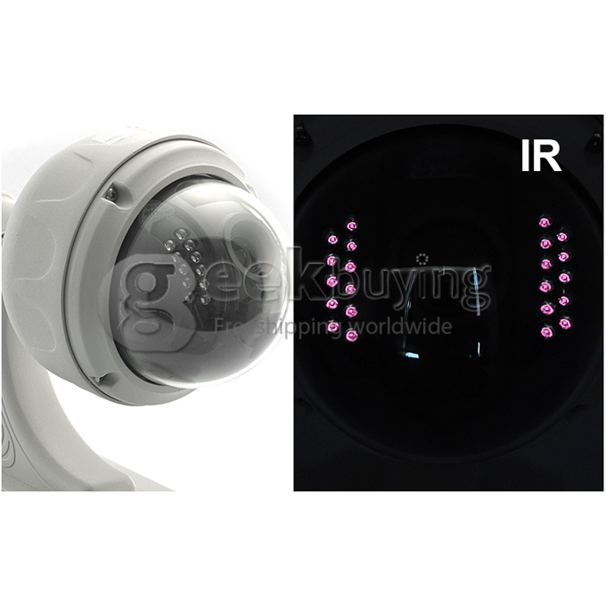 Wanscam AJ-COWA-C0D8 IP68 PTZ VGA (640x480), QVGA (320x240) Control M-JPEG Waterproof Standard Wireless IP Security Camera DVR With Night Vision & WiFi 