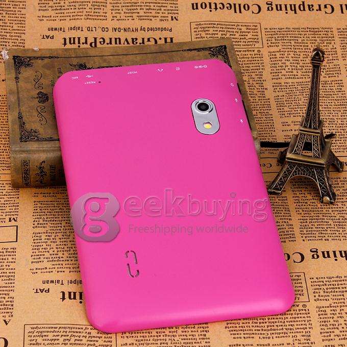 F30pro Allwinner A23 1.0GHz 7 inch Tablet PC Android 4.2 Dual Core Capacitive Touch Screen 800*480 512MB/4GB - Pink