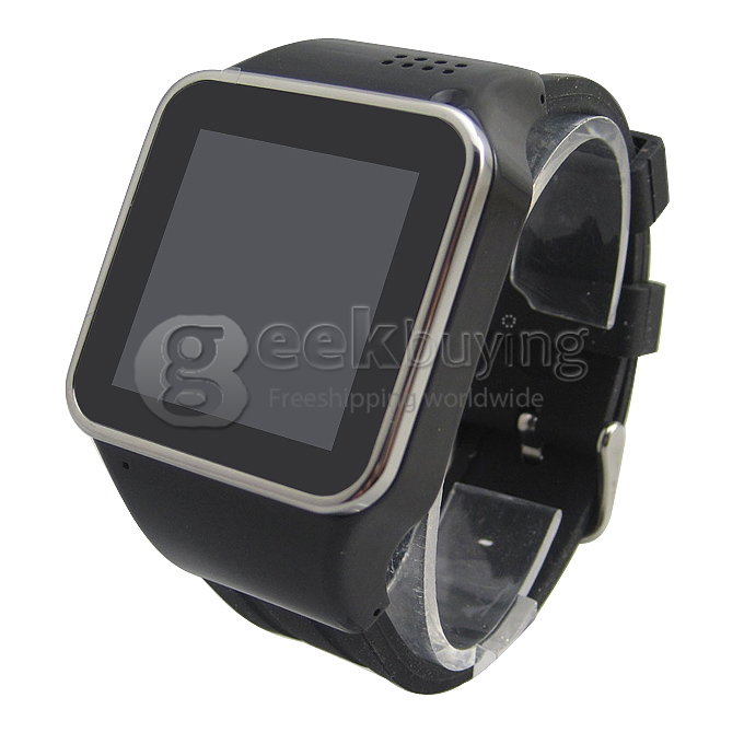 S2 1.54 Inch Touch Screen Watch Phone Smart Watches for Android IOS Sync Phonebook,Call,SMS,Anti Lost - Black