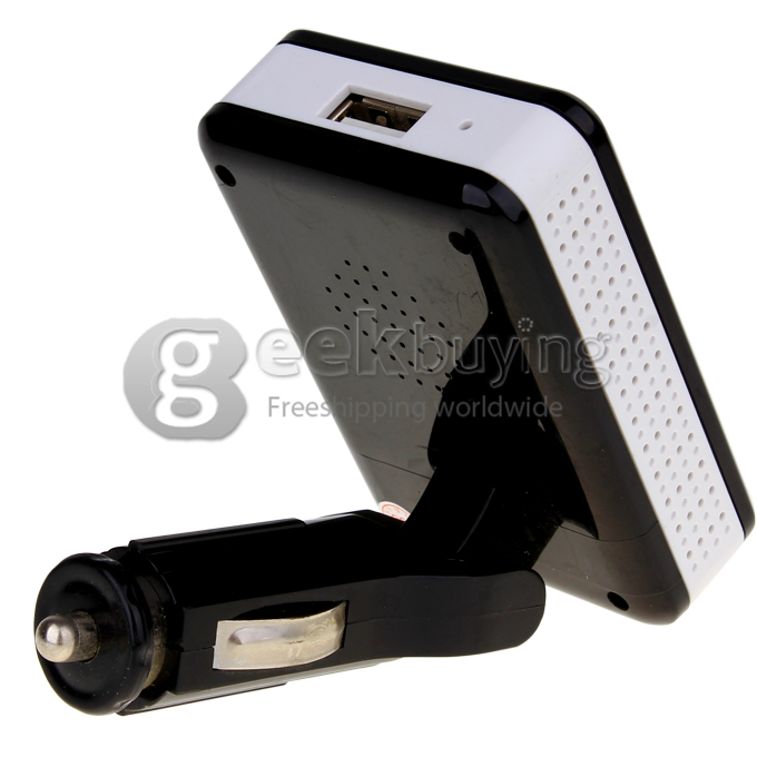 Bluetooth Car MP3 1.2 Screen Media Player With FM Transmitter Support 8GB SD card - Black