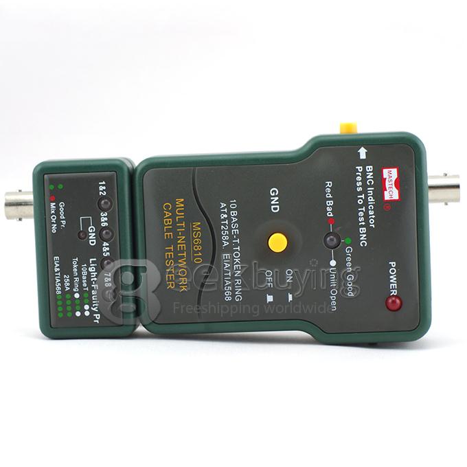 MASTECH MS6810 Multi Network Cable Tester Meter RJ45 BNC Tests for Coaxial Cable